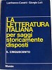 La letteratura italiana -Il Cinquecento.